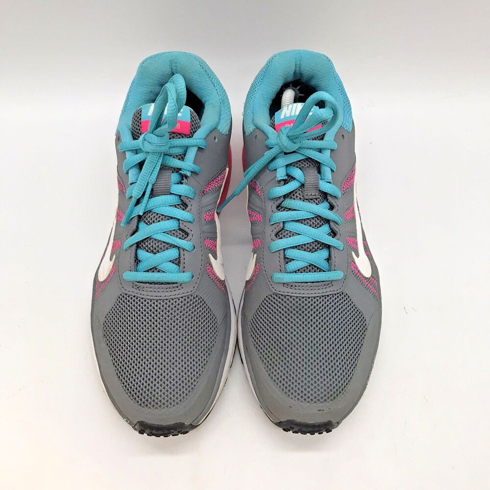 Nike Dart XII Running Shoes 831535-002 Women's 8 Gray Pink Teal Lace Up Sneakers - Picture 5 of 12